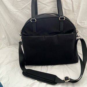 Lo & Sons OG2 Medium black with gray interior travel bag